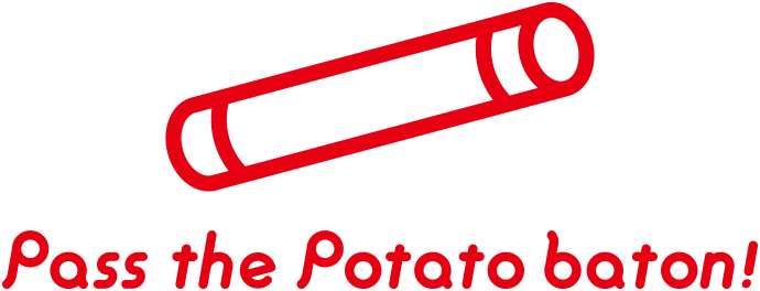 Pass the potato baton ロゴ