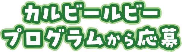 カルビールビープログラムから応募