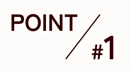 POINT / #1