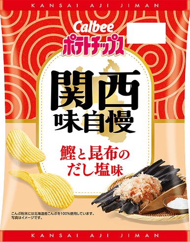 ポテトチップス 関西味自慢 鰹と昆布のだし塩味