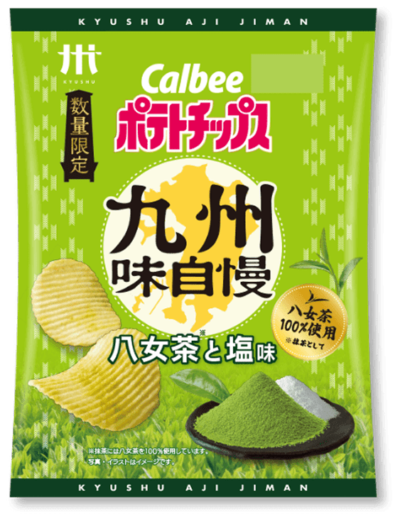 ポテトチップス 九州味自慢 福岡 八女茶と塩味