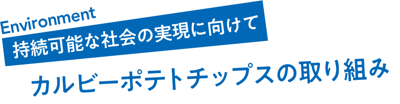 Environment 持続可能な社会の実現に向けて　地球環境に優しい商品へ