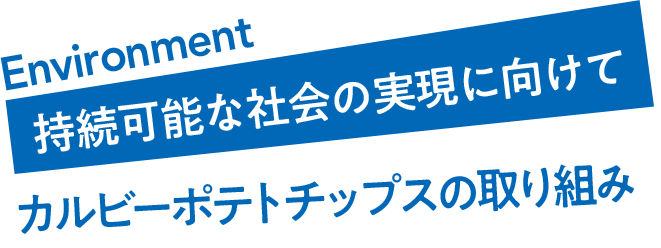 Environment 持続可能な社会の実現に向けて　地球環境に優しい商品へ