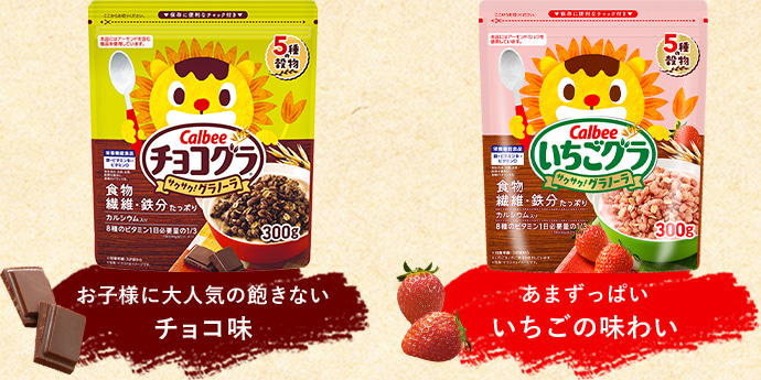 お子様に大人気の飽きないチョコ味 あまずっぱいいちごの味わい