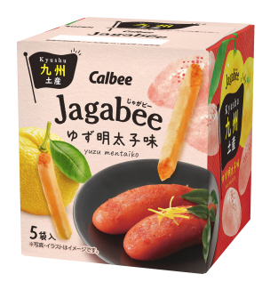 Jagabee（じゃがビー）
ゆず明太子味のパッケージ