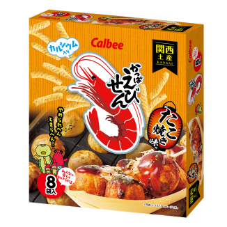 かっぱえびせん
たこ焼き味のパッケージ