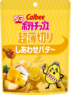 ポテトチップス超薄切り
しあわせバタ～
