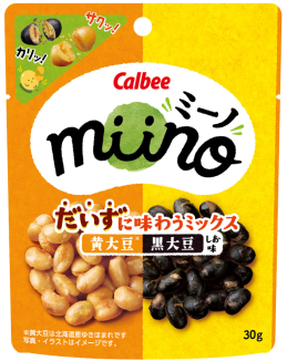 miino（ミーノ） だいずに味わうミックス
黄大豆黒大豆 しお味