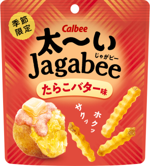 太～いJagabee （じゃがビー）
たらこバター味