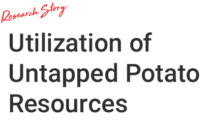 Utilization of Untapped Potato Resources