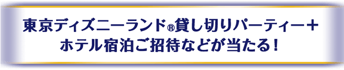 東京ディズニーシー®️貸し切りパーティーご招待などが当たる！