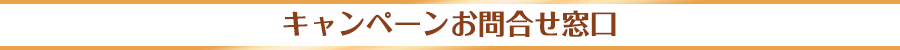 キャンペーンお問合せ窓口