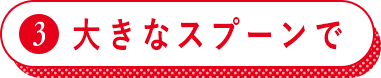 3.大きなスプーンで