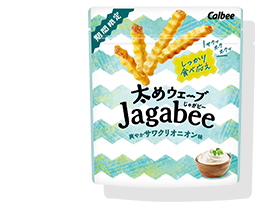 太めウェーブJagabee 爽やかサワクリオニオン味