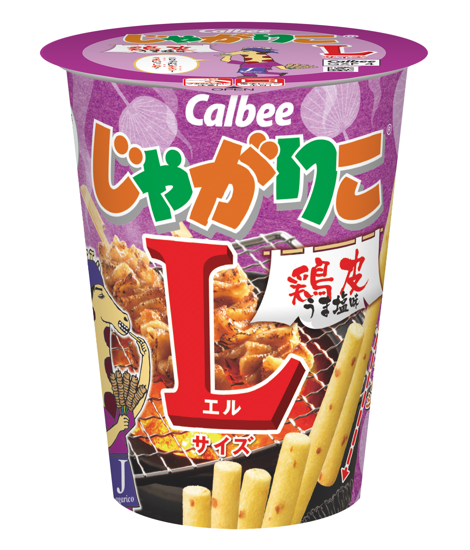 鶏皮うま塩味ｌサイズ じゃがりこ公式webサイト じゃがりこチャンネル カルビー