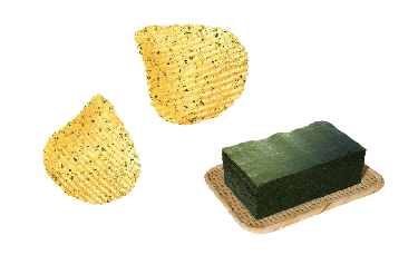 ポテトチップスとのり