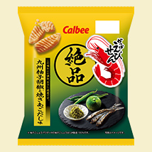 絶品かっぱえびせん九州柚子胡椒と焼きあごだし味
