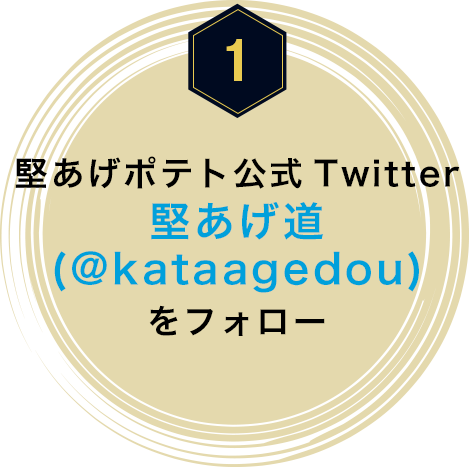 1堅あげポテト公式Twitter堅あげ道(@kataagedou)をフォロー