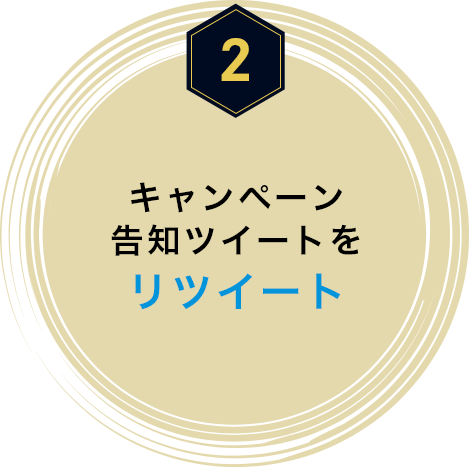 2キャンペーン告知ツイートをリツイート