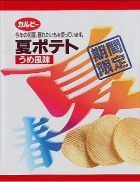 夏ポテト うめ風味の初代パッケージ