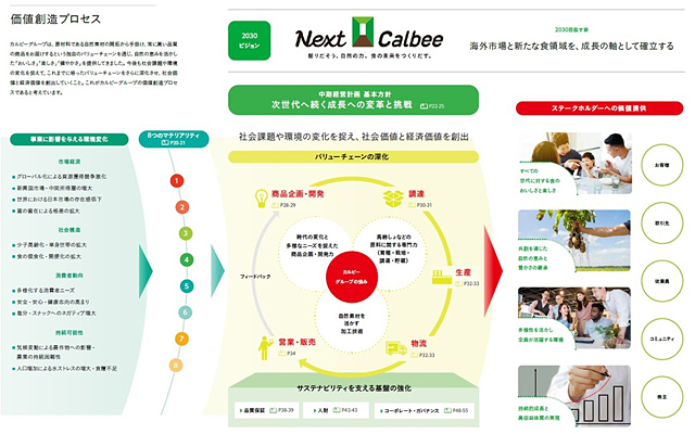 統合報告書価値創造プロセス