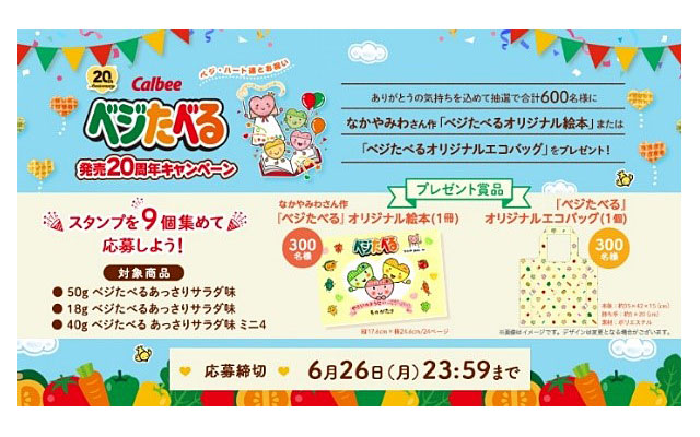 ベジたべる発売２０周年キャンペーン