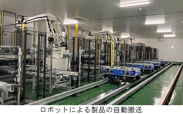ロボットによる製品の自動搬送