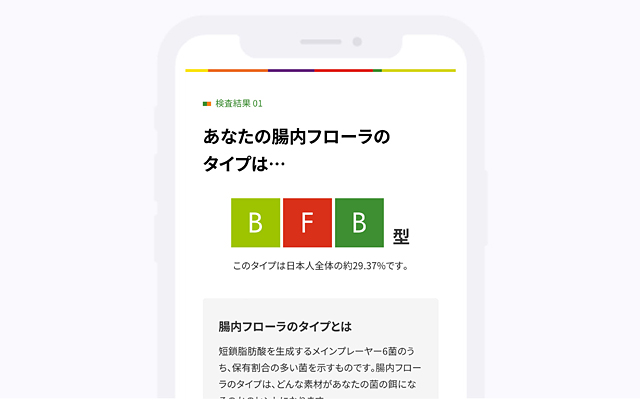 腸内フローラタイプがわかる