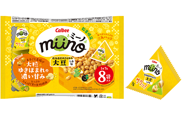 miino大豆しお味 三角パック