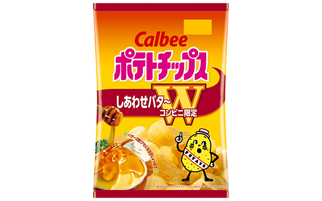 ポテトチップス しあわせバタ~W