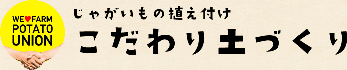 じゃがいもの植え付け こだわり土づくり