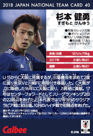 ｊリーグチップス サッカー日本代表チームチップス カードリスト カルビー