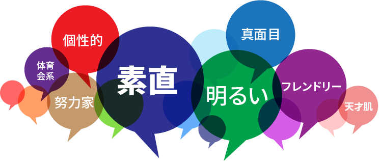 社内にはどんな⼈が多いですか？