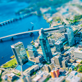 建物の空の眺め