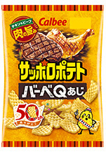 サッポロポテトバーベQあじ72g、24g