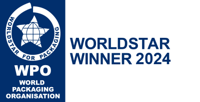 Logo: A Worldstar award winner in the Worldstar Global Packaging Awards