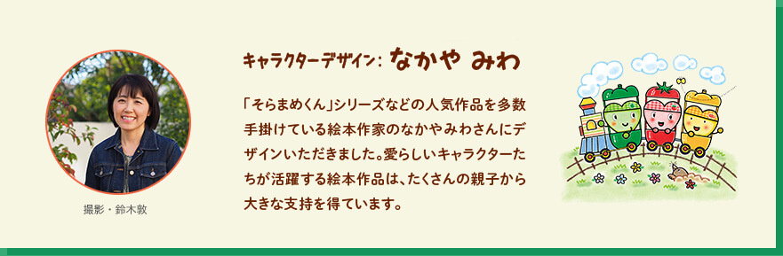 キャラクターデザイン：なかやみわ