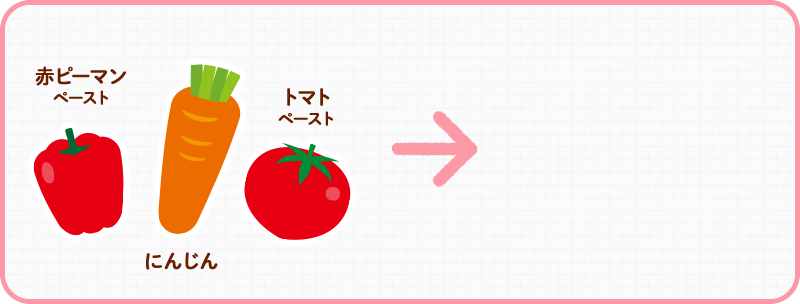 にんじん　赤ピーマン　トマト
